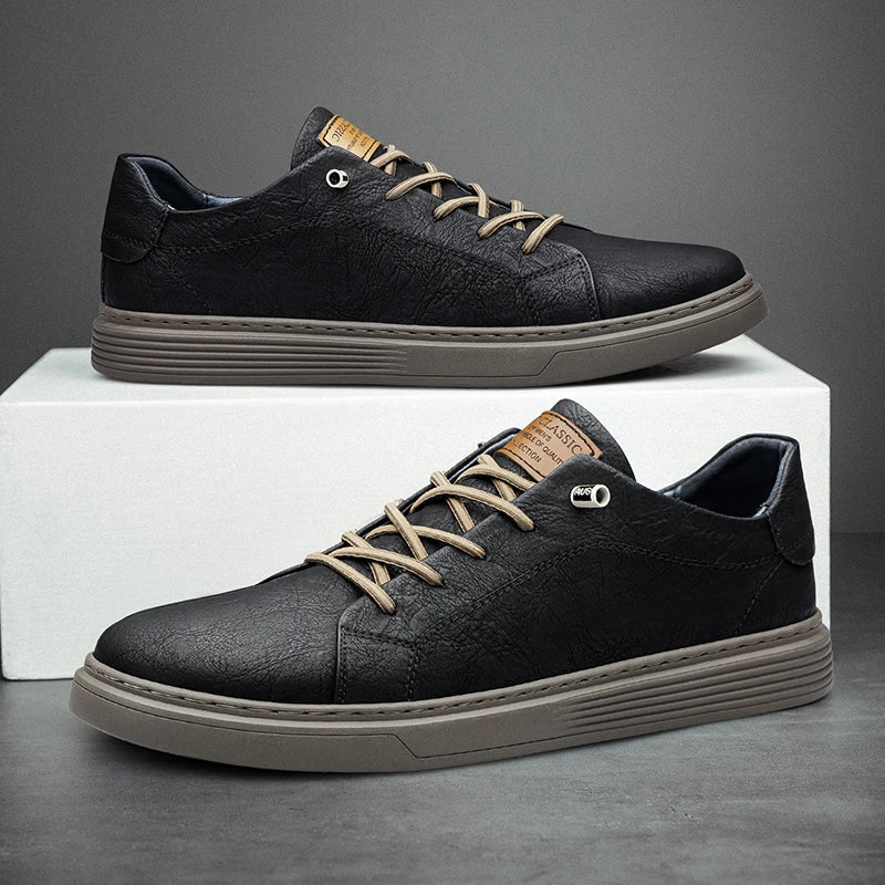 Daniel | Leather Trainers