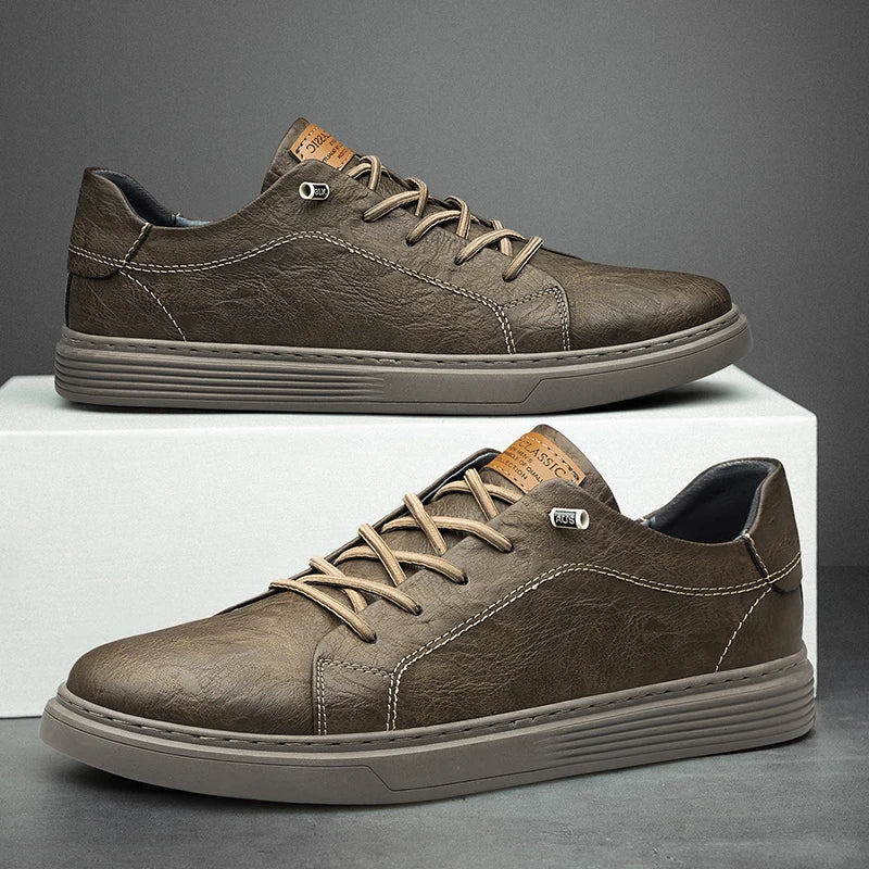 Daniel | Leather Trainers