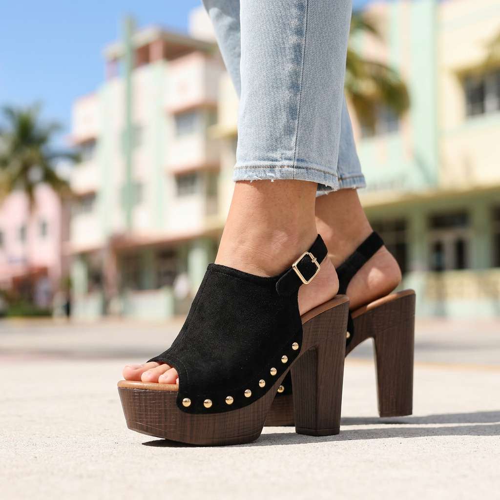 Vanessa | Open Toe Heels