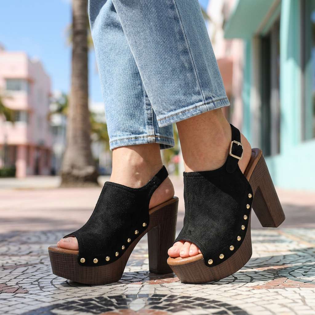 Vanessa | Open Toe Heels