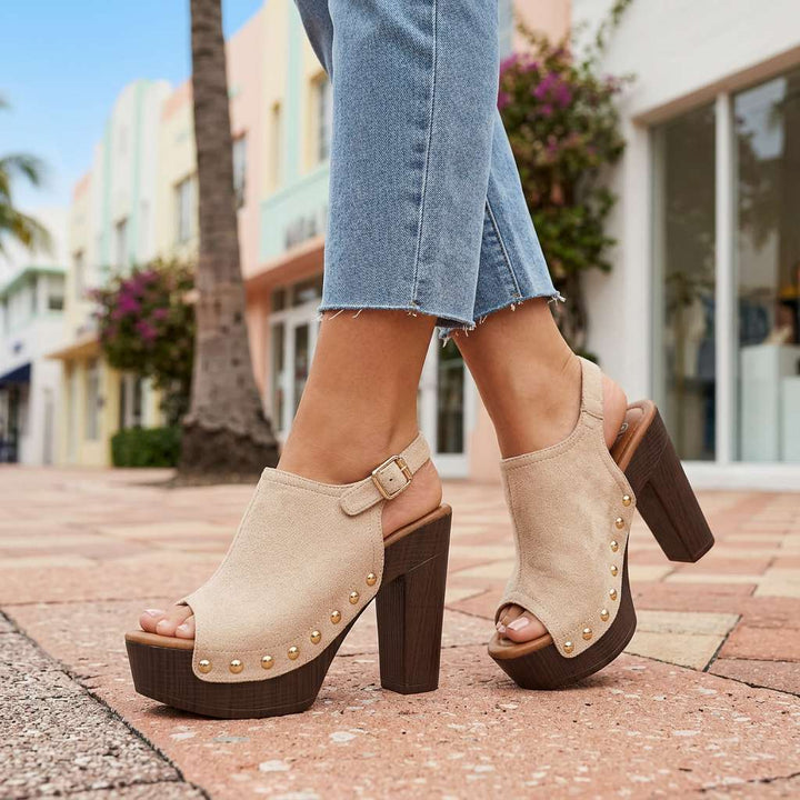 Vanessa | Open Toe Heels