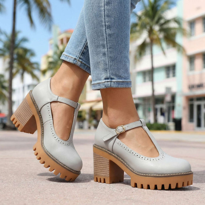 Jasmine | T-Strap Mary Jane Heels