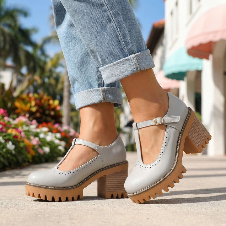 Jasmine | T-Strap Mary Jane Heels