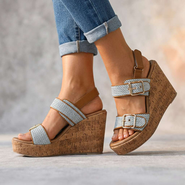 Vanessa | Buckle Strap Wedges