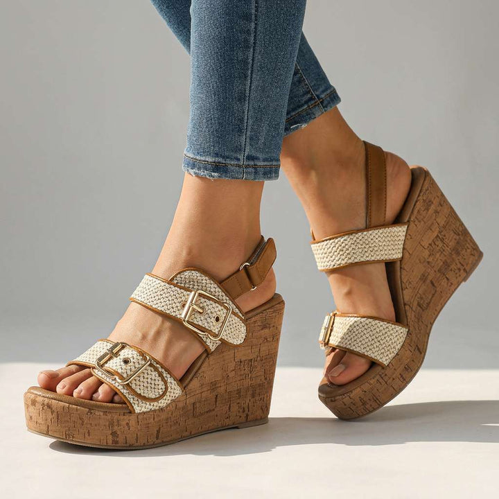 Vanessa | Buckle Strap Wedges