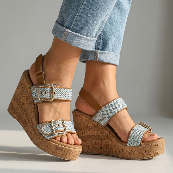 Vanessa | Buckle Strap Wedges