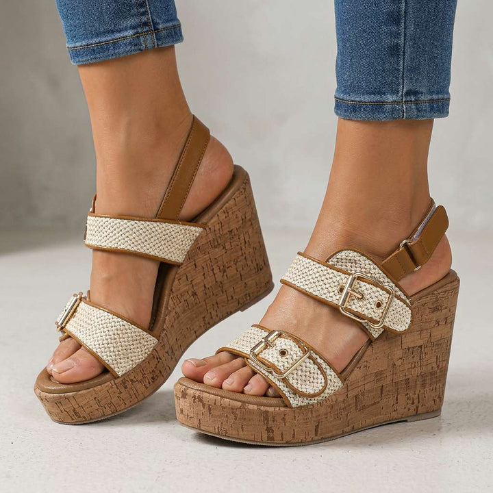 Vanessa | Buckle Strap Wedges