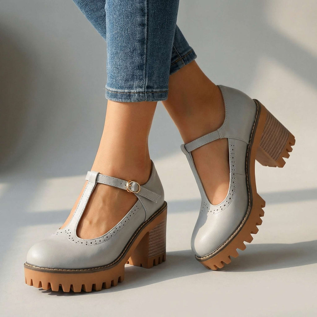 Jasmine | T-Strap Mary Jane Heels