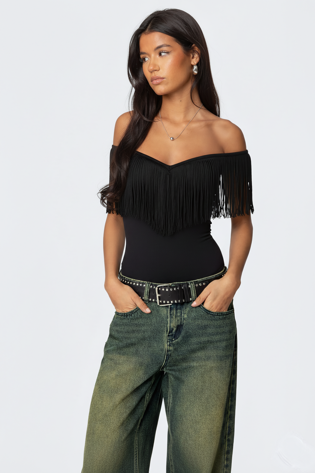 Kaia Fringe Top